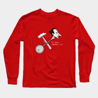 Caricature: Pete Seeger Long Sleeve T-Shirt